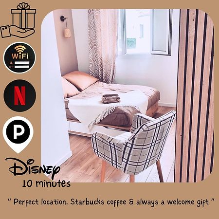 Studio Easy Check-In 8 Mins Disneyland 35 Mins Paris Free Starbucks Coffee Parking Wifi Биси Сен Жорж Екстериор снимка